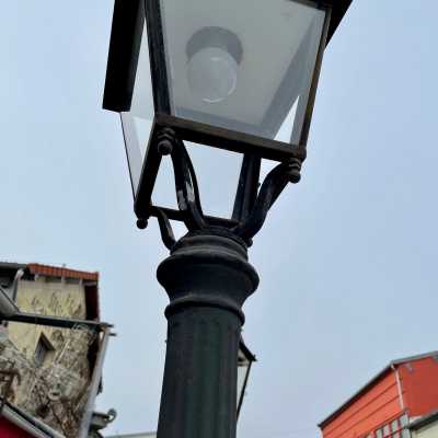 Parisian cast iron floor lamp