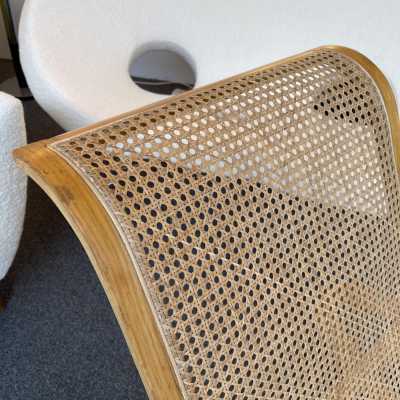 rocking chair wood canning luigi crassevig italy 1970