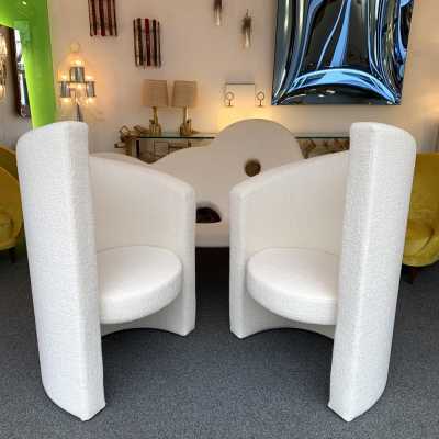 armchairs loop pile paolo pallucco italy 1970 1980