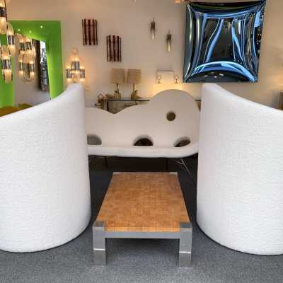 armchairs loop pile paolo pallucco italy 1970 1980