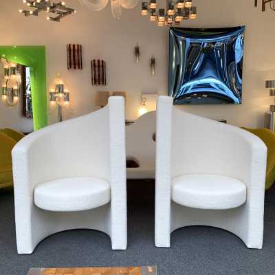 armchairs loop pile paolo pallucco italy 1970 1980