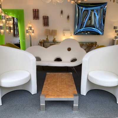 armchairs loop pile paolo pallucco italy 1970 1980