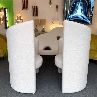 armchairs loop pile paolo pallucco italy 1970 1980