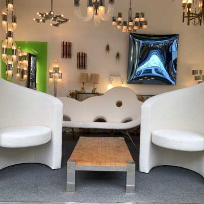 armchairs loop pile paolo pallucco italy 1970 1980
