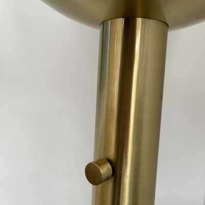 opaline brass floor lamp pia guidetti crippa luci italy 1970