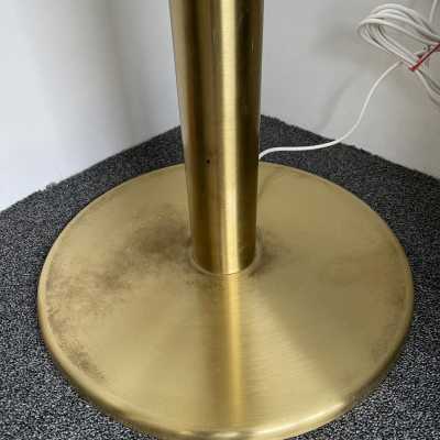opaline brass floor lamp pia guidetti crippa luci italy 1970