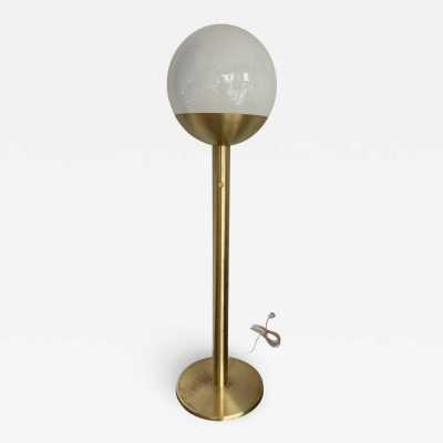 opaline brass floor lamp pia guidetti crippa luci italy 1970