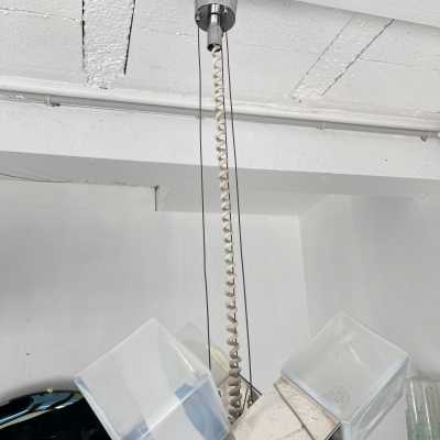 Chandelier metal murano glass mazzega carlo nason italy 1970