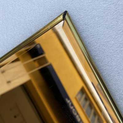 mirror glazing bead brass memphis italy 1970 1980