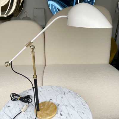 lamps pair 5023 metal brass angelo brotto esperia italy 1950