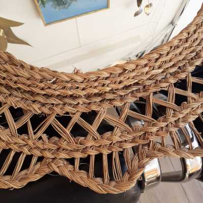 Braided bangle mirror