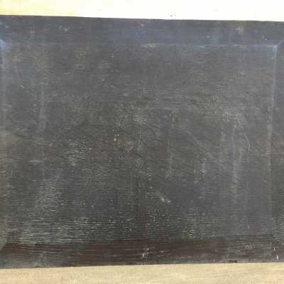 Oak panel, not parquet. Good condition. Inscription trace on the reverse at the top of the panel. Signature? Unreadable