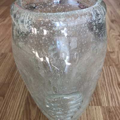 SCHNEIDER glass vase