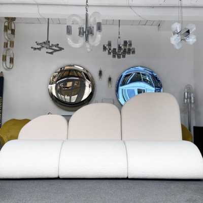 modular sofa in looped fabrics italy 1980 Fabrizio Boldrini and Ettore Lariani