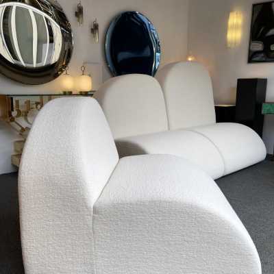 modular sofa in looped fabrics italy 1980 Fabrizio Boldrini and Ettore Lariani