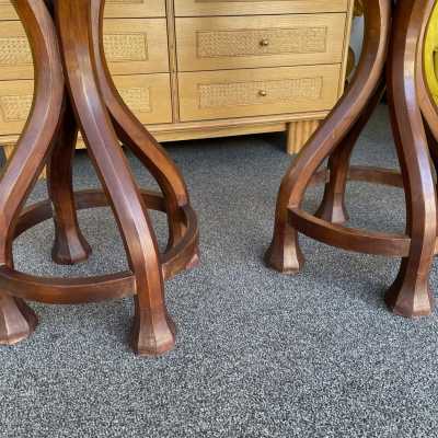 sheep wood stool Italy 1960 1970