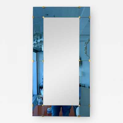 blue mirror crystal art fontana arte italy 1960 1950