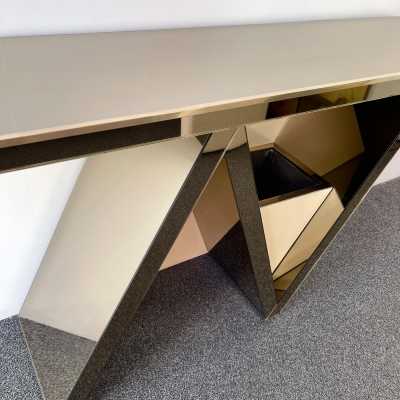 console mirror brass nazaret romeo rega italy 1970