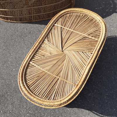 rattan coffee table