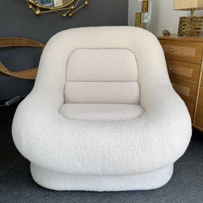 armchairs pair loopy fabrics nuava emilio guarnacci italy 1970
