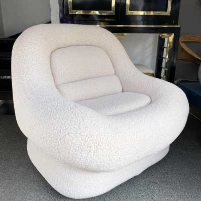 armchairs pair loopy fabrics nuava emilio guarnacci italy 1970