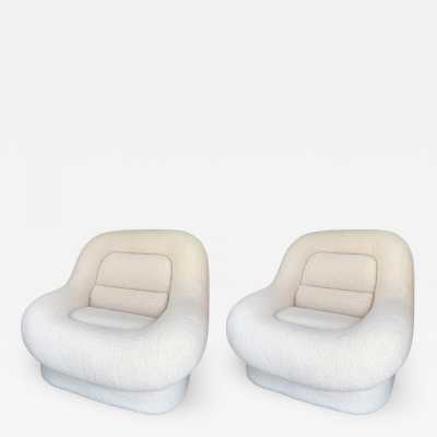 armchairs pair loopy fabrics nuava emilio guarnacci italy 1970