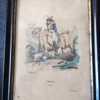 Napoleon engraving "cuirassier 1812"