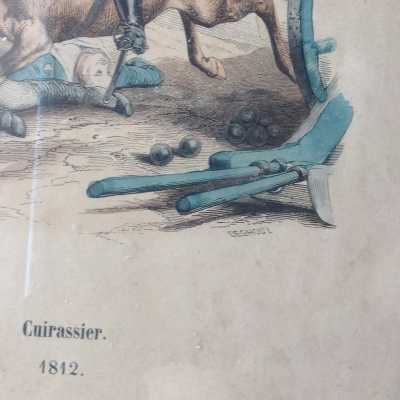 Napoleon engraving "cuirassier 1812"