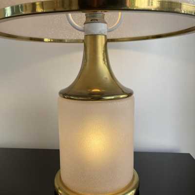 Murano glass lamp brass la murrina 1970