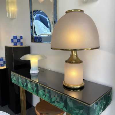 Murano glass lamp brass la murrina 1970