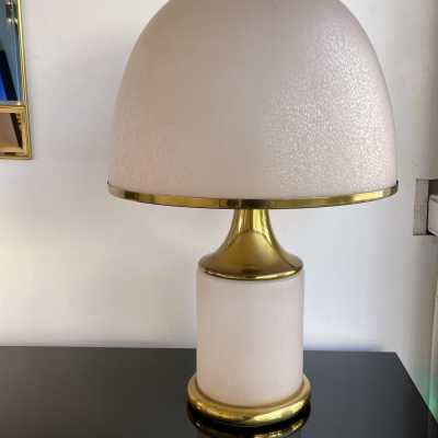 Murano glass lamp brass la murrina 1970