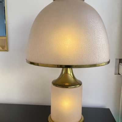 Murano glass lamp brass la murrina 1970