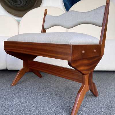wood compass armchairs pierre jeanneret jean royère italy 1960 gio ponti