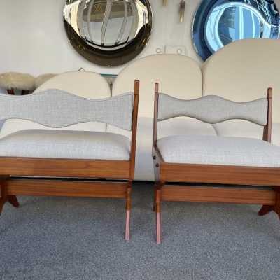 wood compass armchairs pierre jeanneret jean royère italy 1960 gio ponti