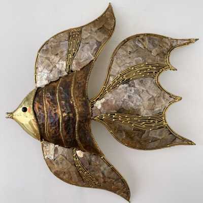 wall light pair brass richard isabelle faure maison honoré paris france 1970 1980
