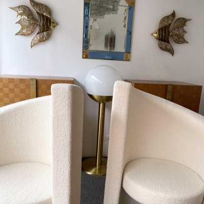 wall light pair brass richard isabelle faure maison honoré paris france 1970 1980