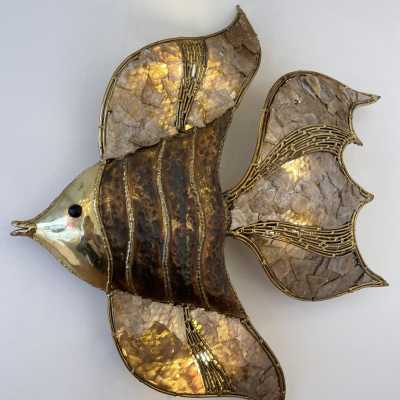 wall light pair brass richard isabelle faure maison honoré paris france 1970 1980
