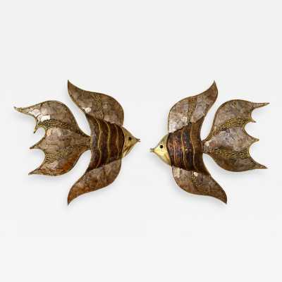wall light pair brass richard isabelle faure maison honoré paris france 1970 1980