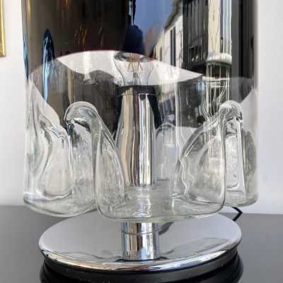 lamp murano glass metal toni zuccheri italy 1970 1980