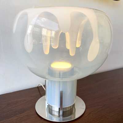 lamp murano glass metal toni zuccheri veart italy 1970