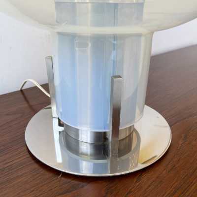 lamp murano glass metal toni zuccheri veart italy 1970