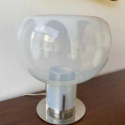 lamp murano glass metal toni zuccheri veart italy 1970