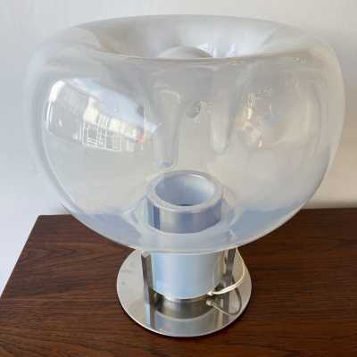 lamp murano glass metal toni zuccheri veart italy 1970