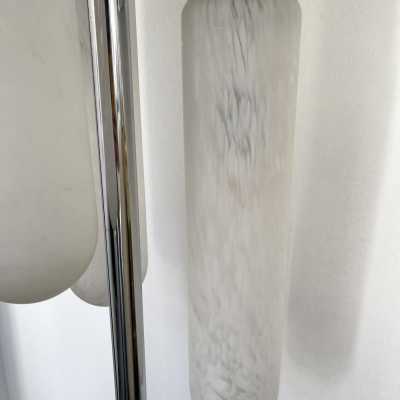 Floor lamp murano glass tube metal mazzega carlo nason italy 1970