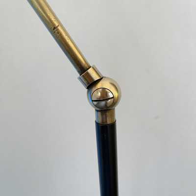floor lamp reading metal brass 1950s 1960s stilnovo