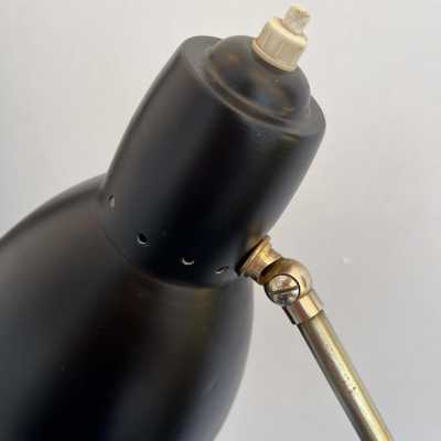 floor lamp reading metal brass 1950s 1960s stilnovo