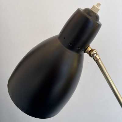 floor lamp reading metal brass 1950s 1960s stilnovo