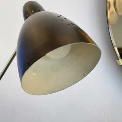 floor lamp reading metal brass 1950s 1960s stilnovo