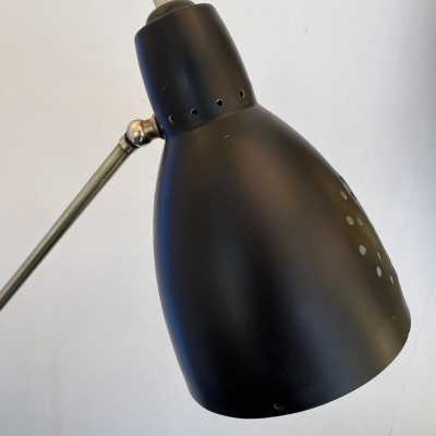 floor lamp reading metal brass 1950s 1960s stilnovo