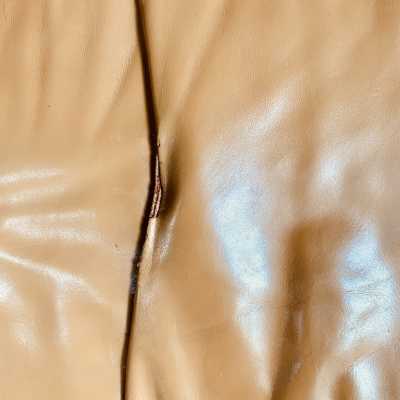 Leather and wood lounge